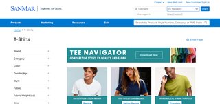 Browse the full SanMar apparel catalog